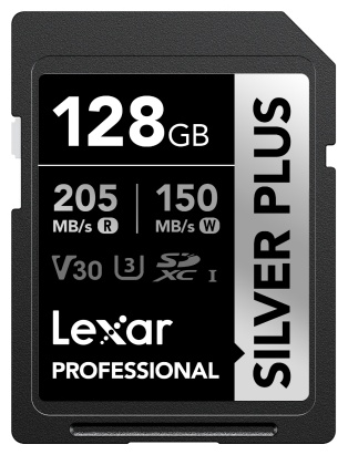Lexar PROFESSIONAL SDXC 128GB 205MB/s SILVER PLUS