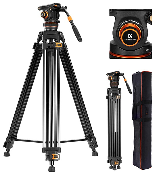 Штатив K&F Concept VA3 + BV10 1.9m 10kg