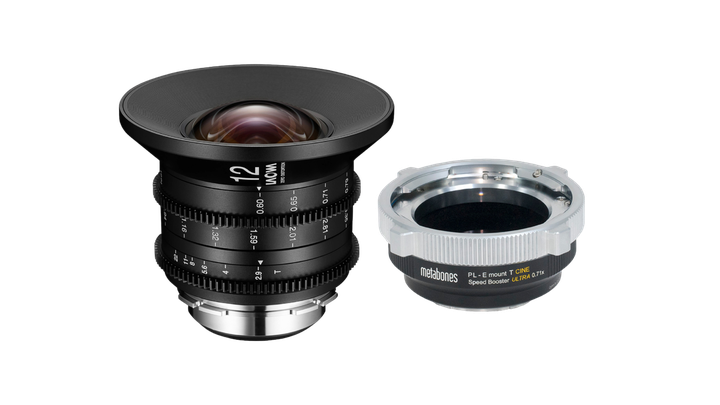 Venus Laowa 12mm T2.9 PL-Mount Zero-D + Metabones PL To E-Mount Adapter